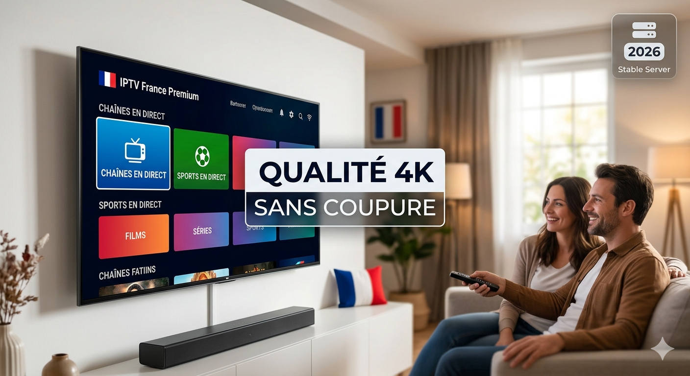 Abonnement IPTV France Premium 2026 - Qualité 4K Sans Coupure - Stable Server.