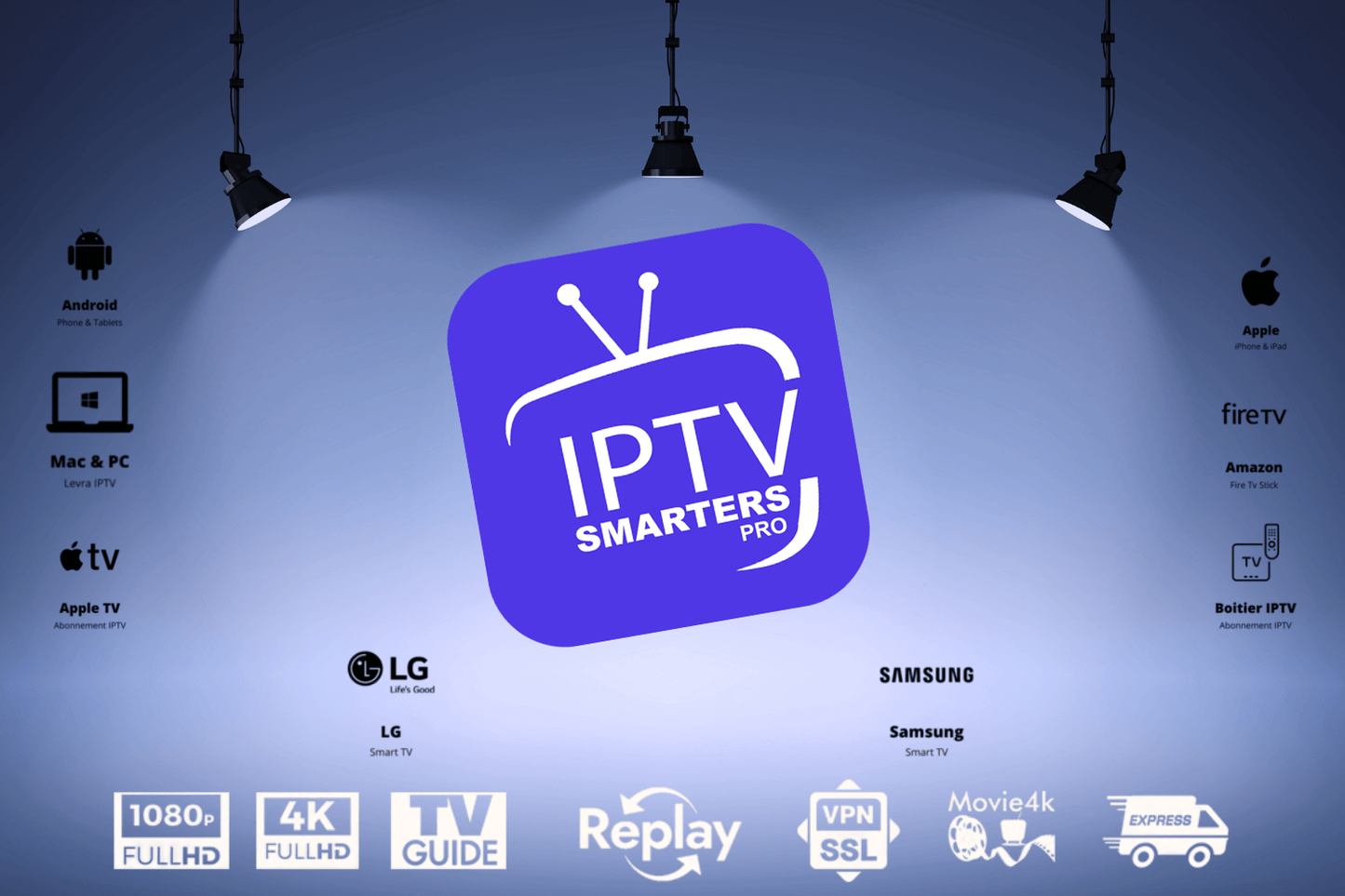 2 Application d'activation IPTV SMARTERS PRO 6/Mois 