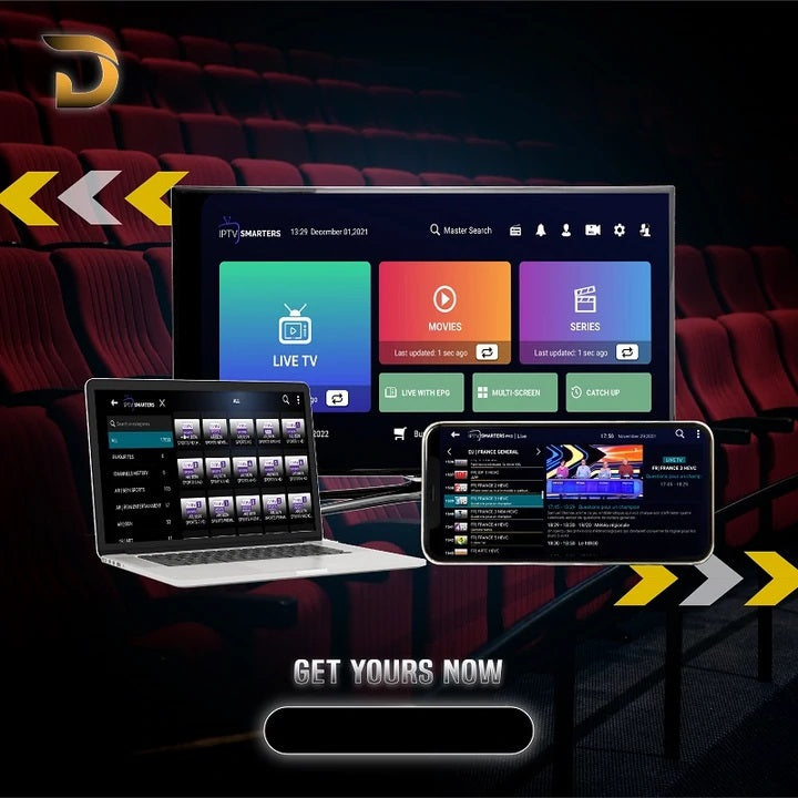 IPTV Yémen - IPTV SMARTERS PRO - SMARTERS PLAYER LITE - Abonnement 12 Mois 