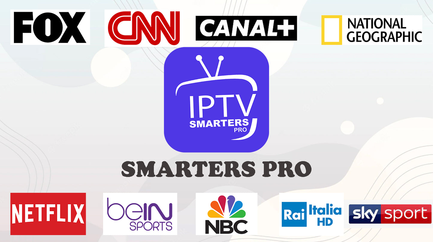 Abonnement 1 Mois IPTV SMARTERS PRO / ABONNEMENT SMARTERS PLAYER LITE 1 MOIS 