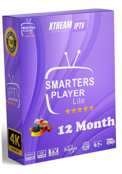 Abonnement IPTV Smarters Pro - Offres (1 . 3 . 6 et 12 Mois)