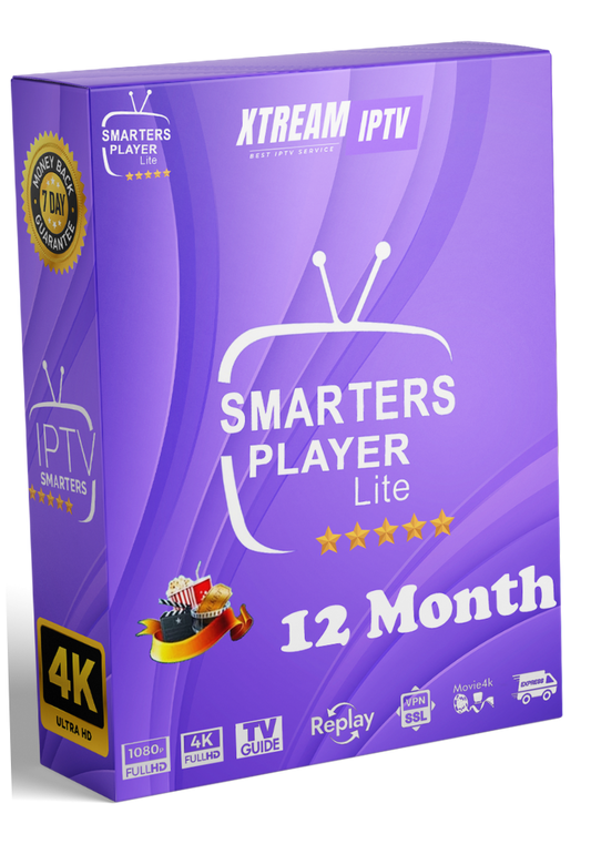 Abonnement IPTV Smarters Pro - Offres (1 . 3 . 6 et 12 Mois) 